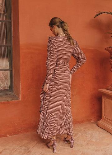 vestido SMILER multi terracota