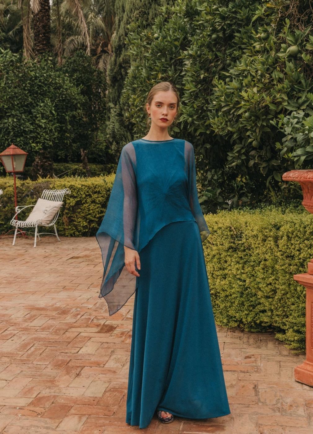 vestido TASSIA teal