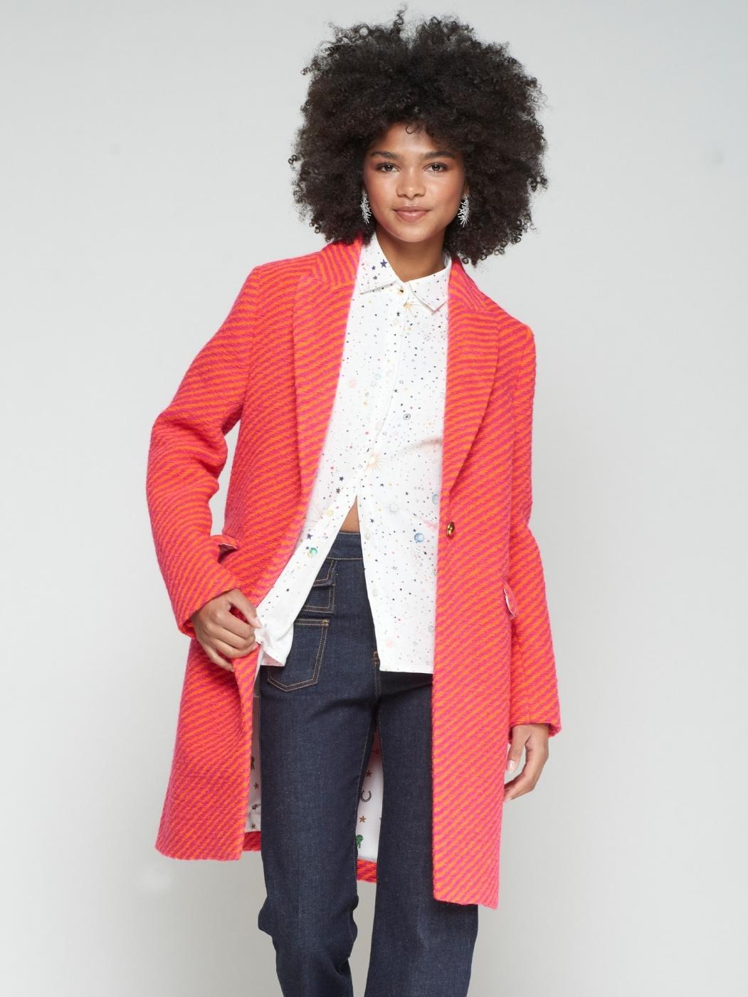 abrigo 32833 rosa/naranja